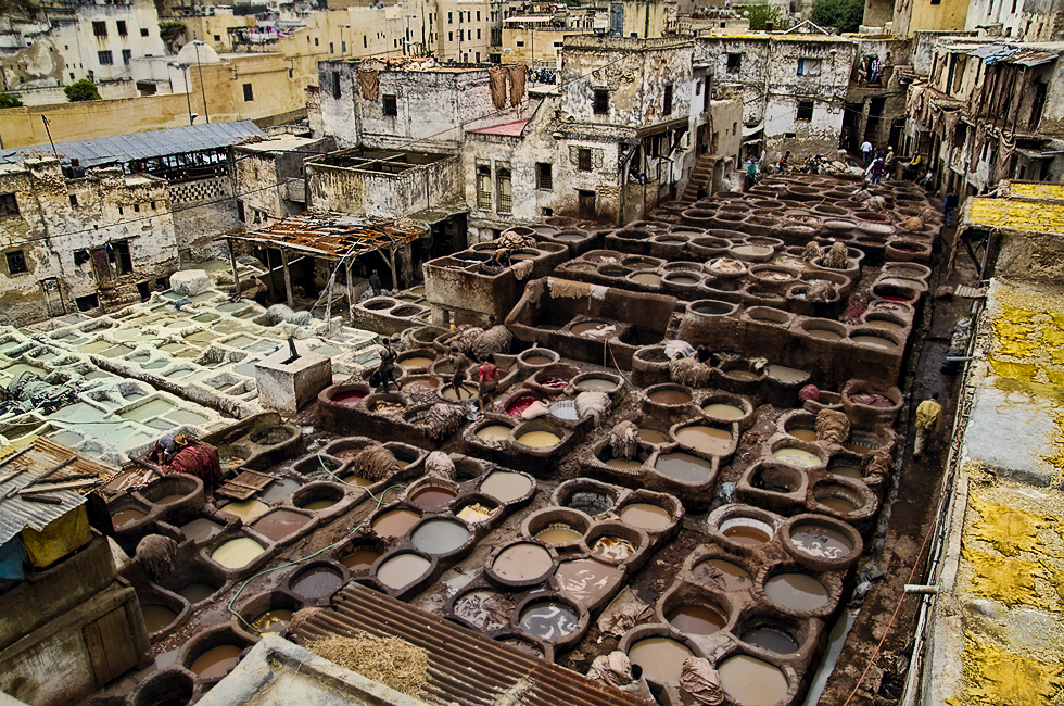 Fez y del curtido de la piel